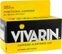 Vivarin Caffeine Alertness Aid, 정제 40 ea (팩 2)