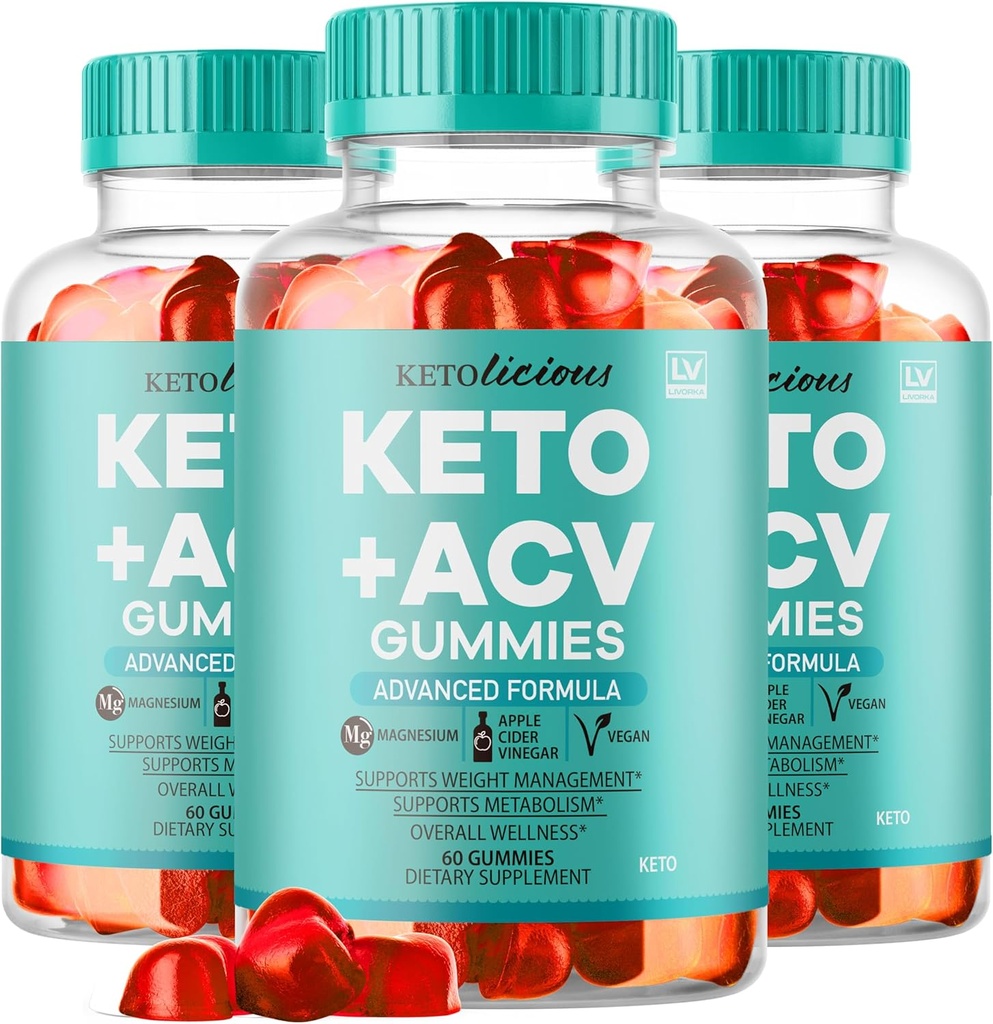 (3 팩) Ketolicious Keto ACV Gummies, Ketolicious Gummys Advanced Formula 1050MG, 모든 자연 프리미엄 플러스 Apple Cider Vinegar Gummy 최대 힘 Gomitas 리뷰, 3 개월 동안 180 Gummies