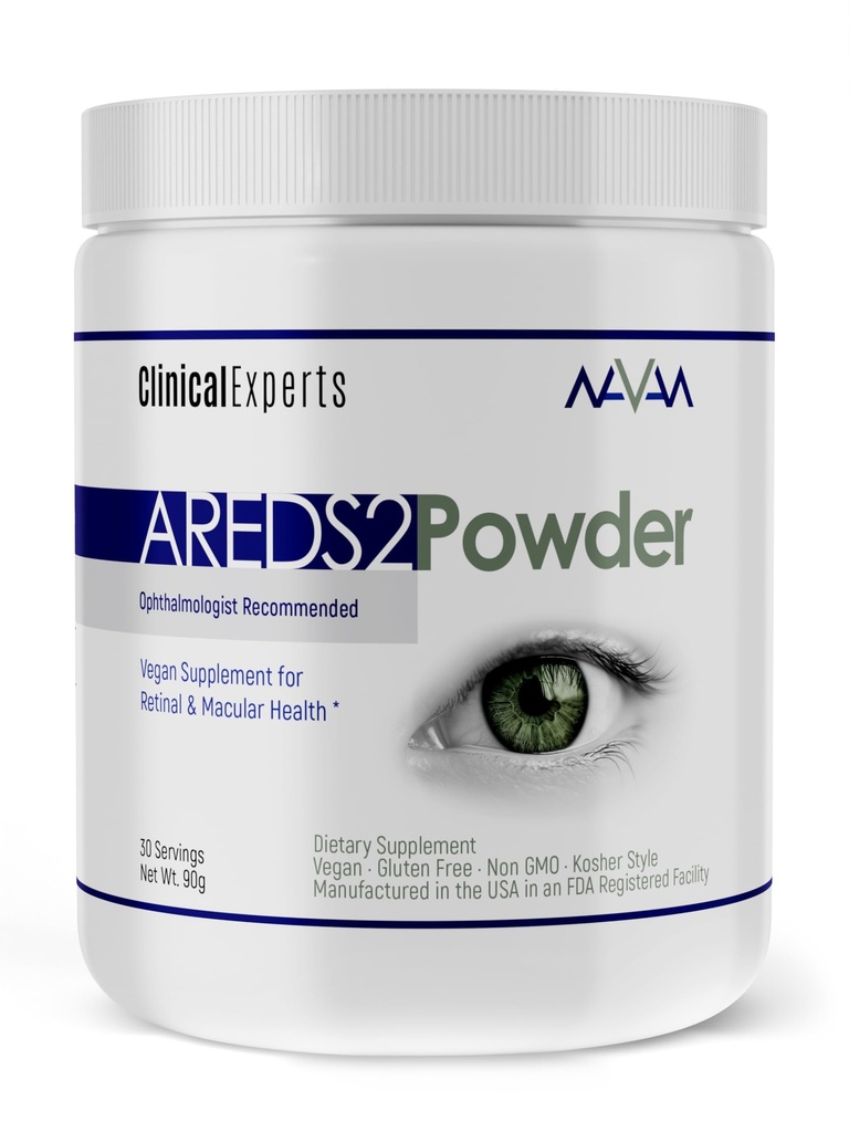 Navan AREDS 2 분말은 약물 정제 또는 Softgels - 눈 비타민 및 미네랄 - 임상 전문가, Lutein, Zeaxanthin 및 아연 Kosher Style, 30의 서빙에 의한 렌즈 Clarity & Retina 건강