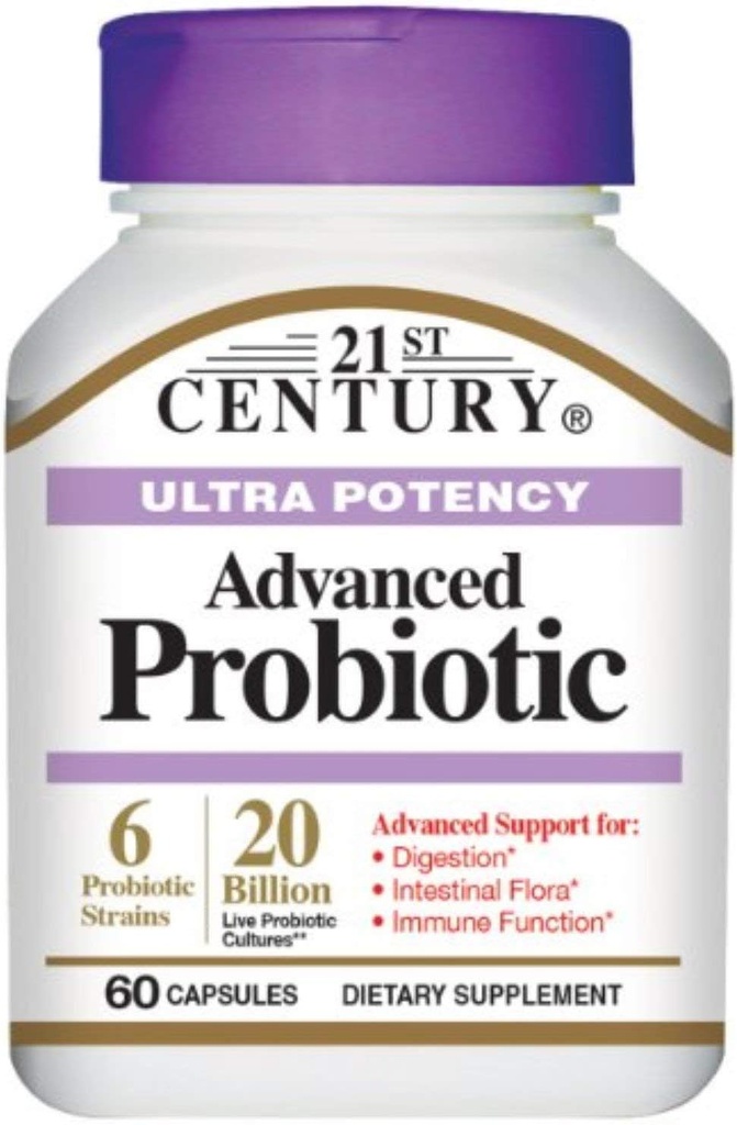 21세기 초파력 진보된 Probiotic 캡슐 60 ea (4의 포장)