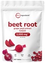 포도씨 추출물 & CoQ10, 400의 정제를 가진 사탕 뿌리 3,000mg | 200의 서빙 | Super Beets는 Nitric 산화물, 혈압 & 심장 건강 지원을 위한 신선한 Beetroot 추출물에서 보충합니다