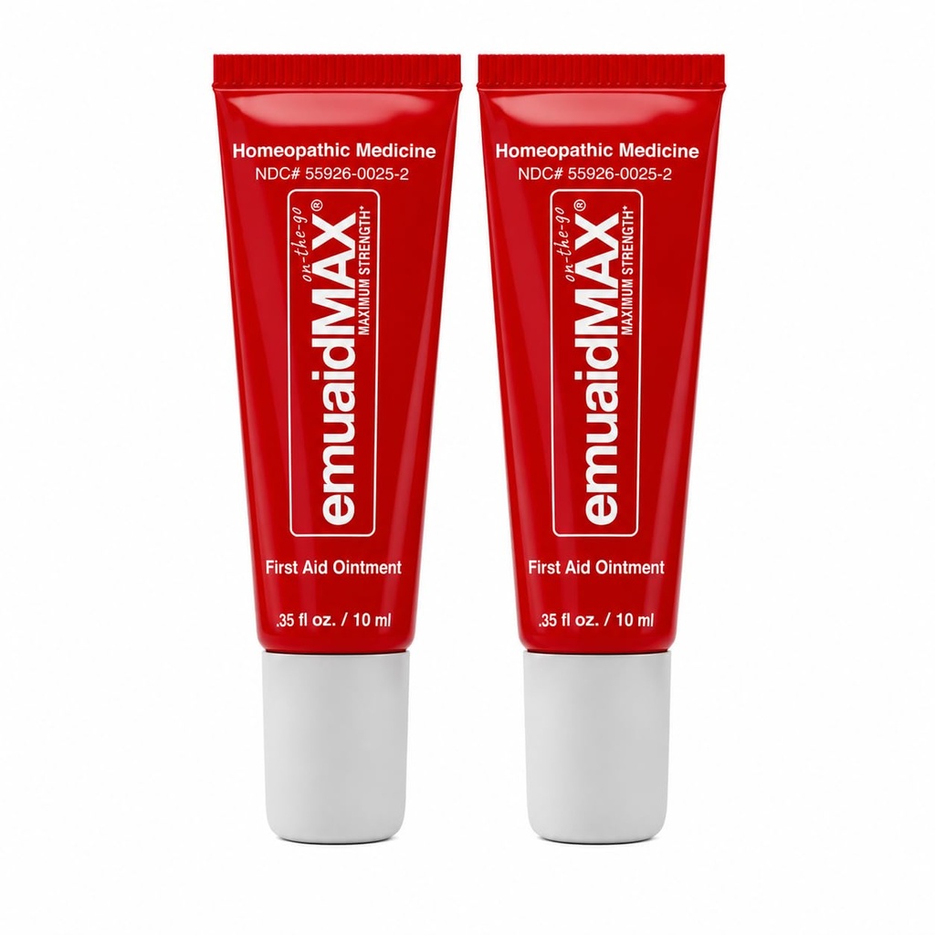 EMUAIDMAX 네일 Fungus 치료 연고 - 강력한 자연 네일 & Toenail Fungus 치료에 대한 저항 곰팡이 감염, 가려움증 및 불편을 감소, On-The-Go 크기, 0.35oz, 2 팩