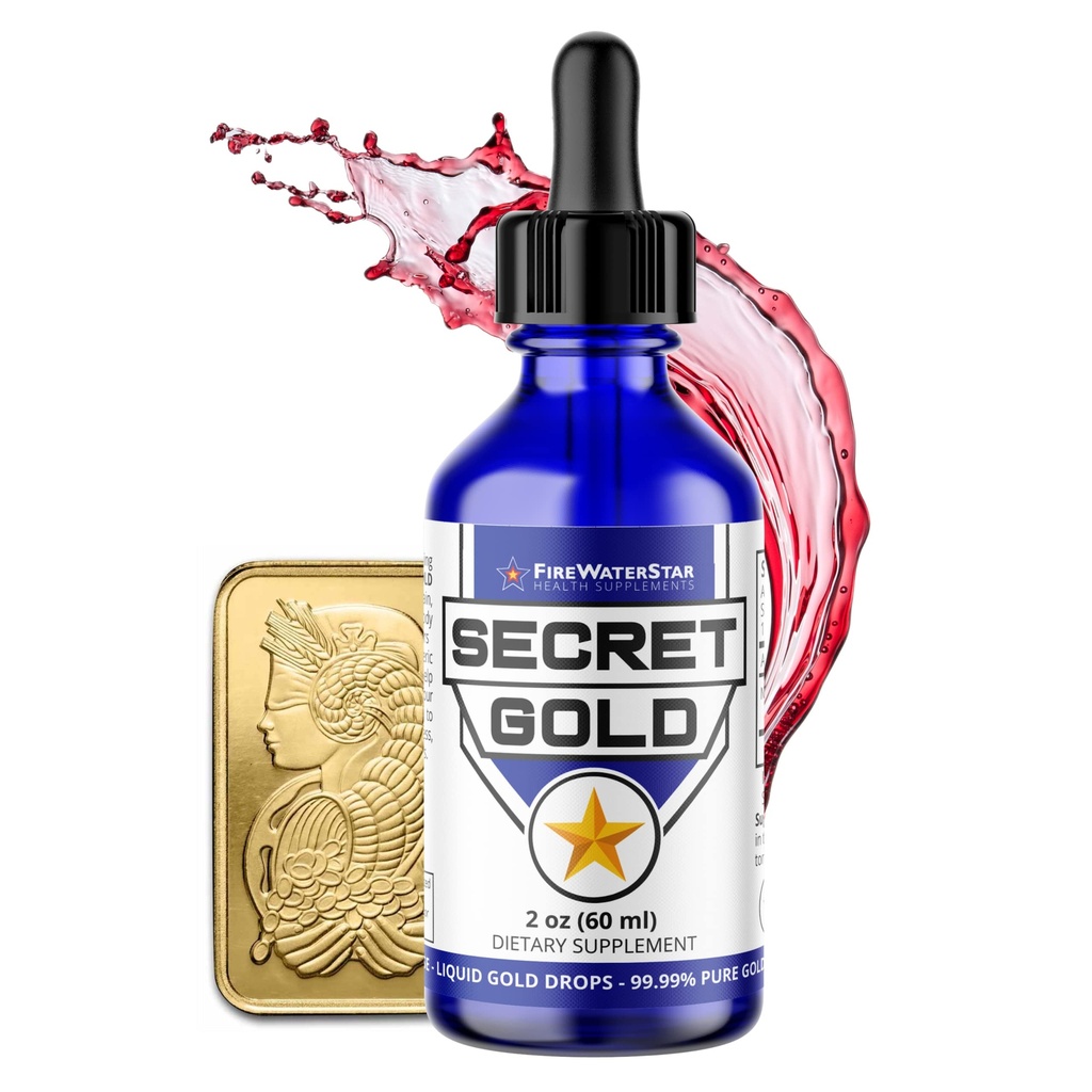 FWS Colloidal Gold Liquid Drops, Ascension Meditation Spiritual Aid Brain Boost, 향상된 Awareness Clarity Dreams Intuition, 99.99 % 순수 스위스 골드, 100 ppm, Ruby Red, Real 24K로 만든