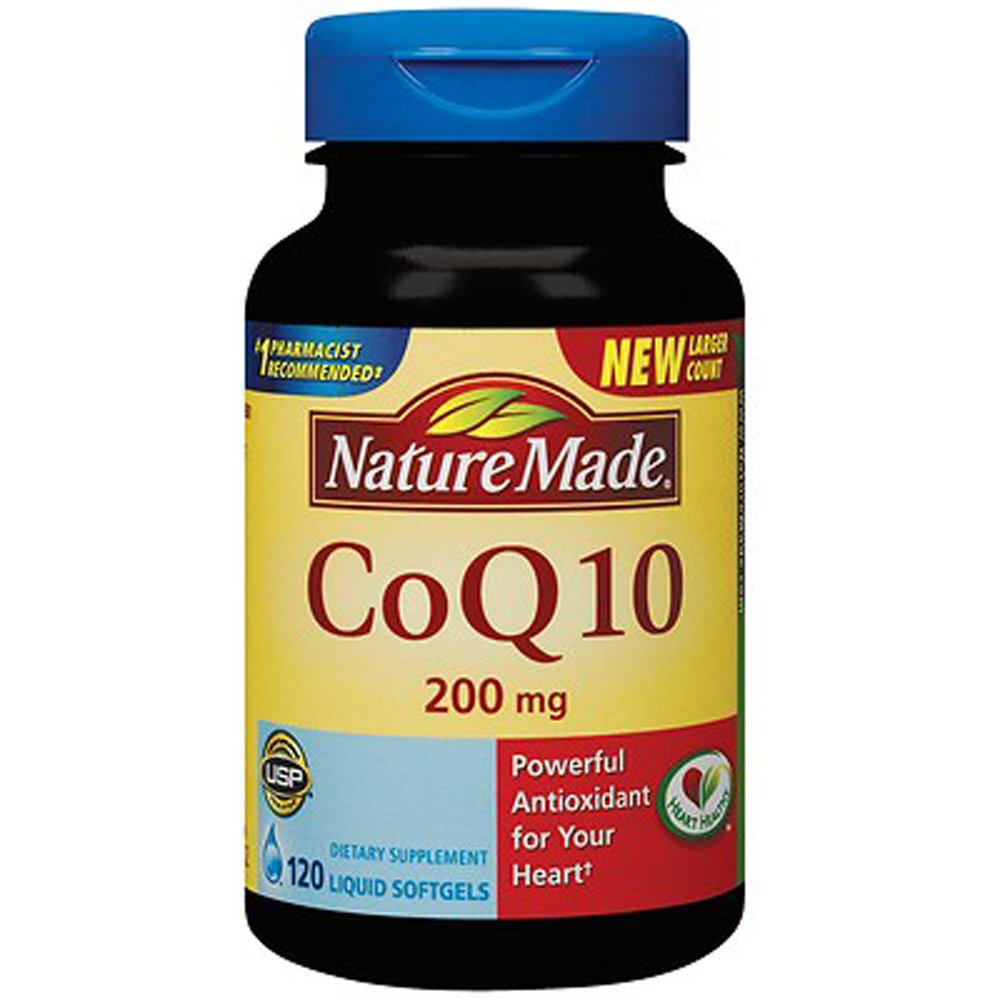 Nature Made CoQ10 Naturally Orange 200 mg - 다이어트 보충 120 Softgels