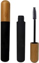 mollensiuer 2Pcs 6ml Refillable 빈 Mascara 관 병 작은 유리병 까만 재사용할 수 있는 속눈섭 크림 콘테이너 병 아이래와 DIY Mascara를 위한 대나무 모자를 가진 병, 여행