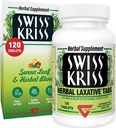 스위스 Kriss Herbal Laxative Tablets, Gentle & Natural Laxatives for Constipation Relief for Adults & Children Over Age 6, 6-12 시간, Senna Laxative, 120 태블릿 총