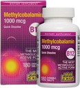 자연적인 요인, 비타민 B12 Methylcobalamin 1,000 mcg는, B12의 가장 신진 대사 활동적인 모양을, 빠른 용해 정제 제안합니다