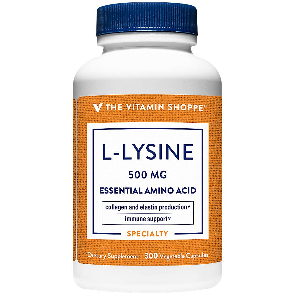 비타민 Shoppe L-Lysine 500MG 한 번 매일 (300 캡슐)