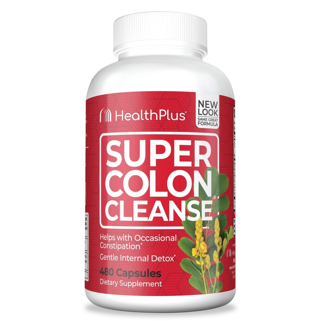 건강 플러스 슈퍼 콜로세움: 10-Day Cleanse -Detox | 12 Cleanses, 480 Count (패키지는 다를 수 있습니다)