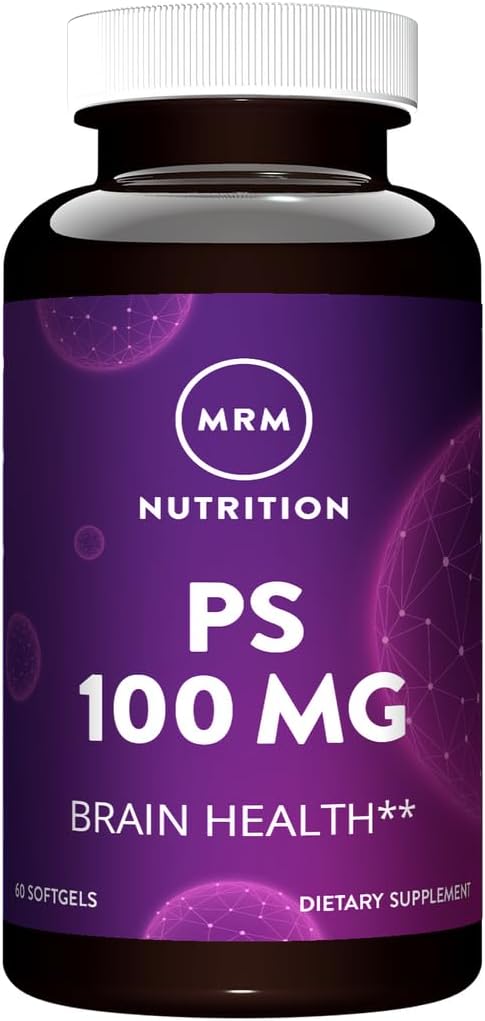 MRM 영양 PS 100mg | Phosphatidylserine | 뇌 건강 | Memory + Learning | 글루텐 프리 | 60 서빙