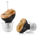 Premium Digital Hearing Aid 증폭기 - 캐널 (CIC)에서 보이지 않는 미니 사운드 익스텐더 세트, 인근 보이지 않는, 소음 취소, 개인 사운드 보청기 증폭기 - 검정, 쌍 오른쪽 및 왼쪽 귀