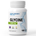 Puregen Labs 글리신 1000mg [High Potency] 100 채식 캡슐, 건강한 수면을 촉진 | 무력한 첨가제 | 비 GMO, NO Gluten 및 Dairy | 미국에서 제작 된 100 개 서빙