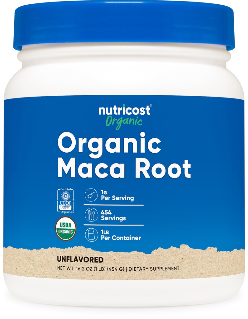 Nutricost 유기 마카 뿌리 분말 (1 LB)