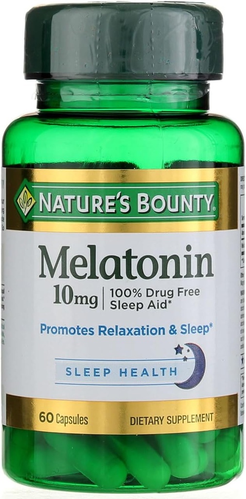 자연의 현상 Melatonin 10mg 캡슐 60 ea (2의 포장)
