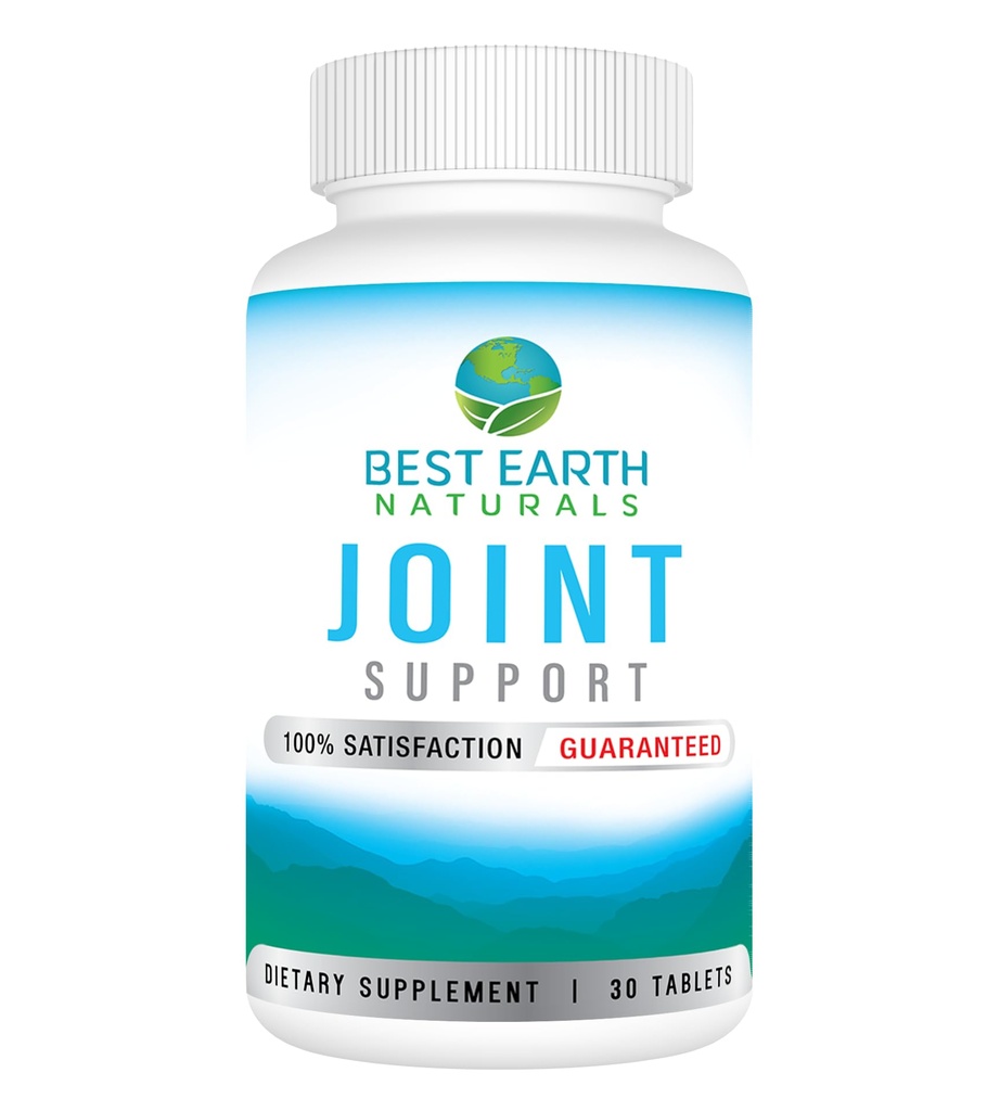 Best Earth Naturals Joint Support- Glucosamine, Chondroitin, MSM & Special Vitamins & Nutrients for Back, Hip & Joint Support - 관절, 근육 및 유연성 30 일 공급을위한 공동 보충