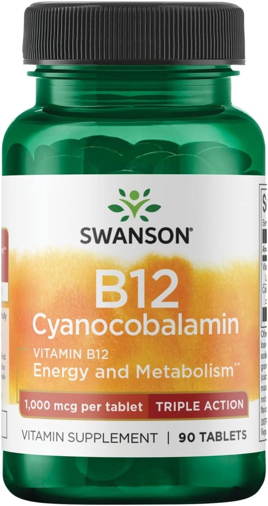 Swanson ULT B12 트리플 액션 1000 MCG 90TAB