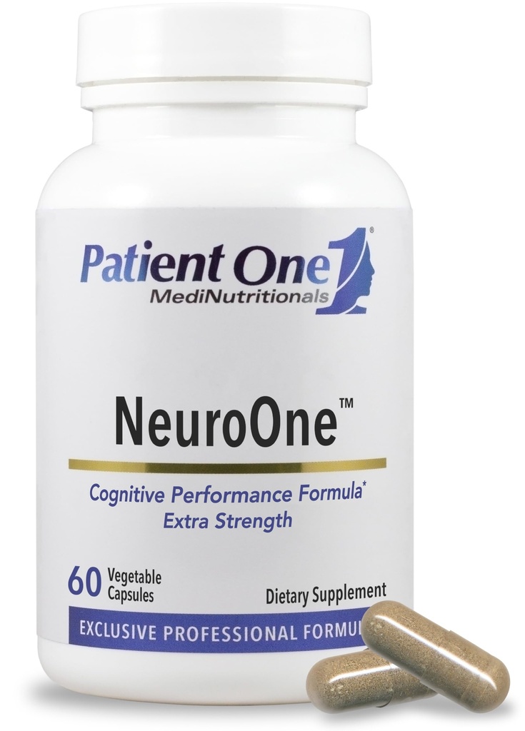 환자 One NeuroOne | 지원 메모리, Cognition, Mood 및 Focus* | Citicoline, Acetyl-L-Carnitine, Gingko 및 More | 60 캡슐