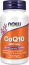 NOW 식품 보충제, CoQ10 400 mg, 제약 학년, 발효, 30 Softgels에 의해 생산 된 모든 전송 양식