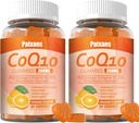 2 팩 500MG CoQ10 보충교재 Gummies, Omega-3, 마그네슘, 비타민 B3의 아연, 매우 높은 흡수는 심장, 세포 에너지 & 산화 방지제, 120Cts를 위한 건강한 지원을 제공합니다.