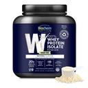 Biochem 100 % Whey Isolate Protein Powder - Grass Fed, Low Carb, Keto-Friendly, Non-GMO, Gluten-Free - 봉사 당 면역 건강 및 근육 회복 20g 채식 단백질 지원 - 천연 맛, 1.5lb