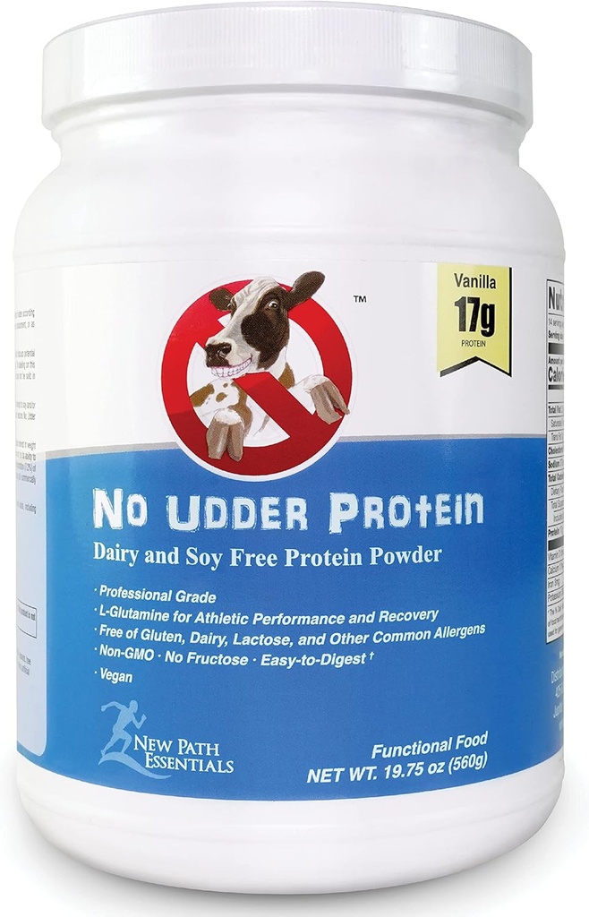 Udder Protein Dairy 무료 Vegan Soy 무료 단백질 분말, 바닐라 기쁨