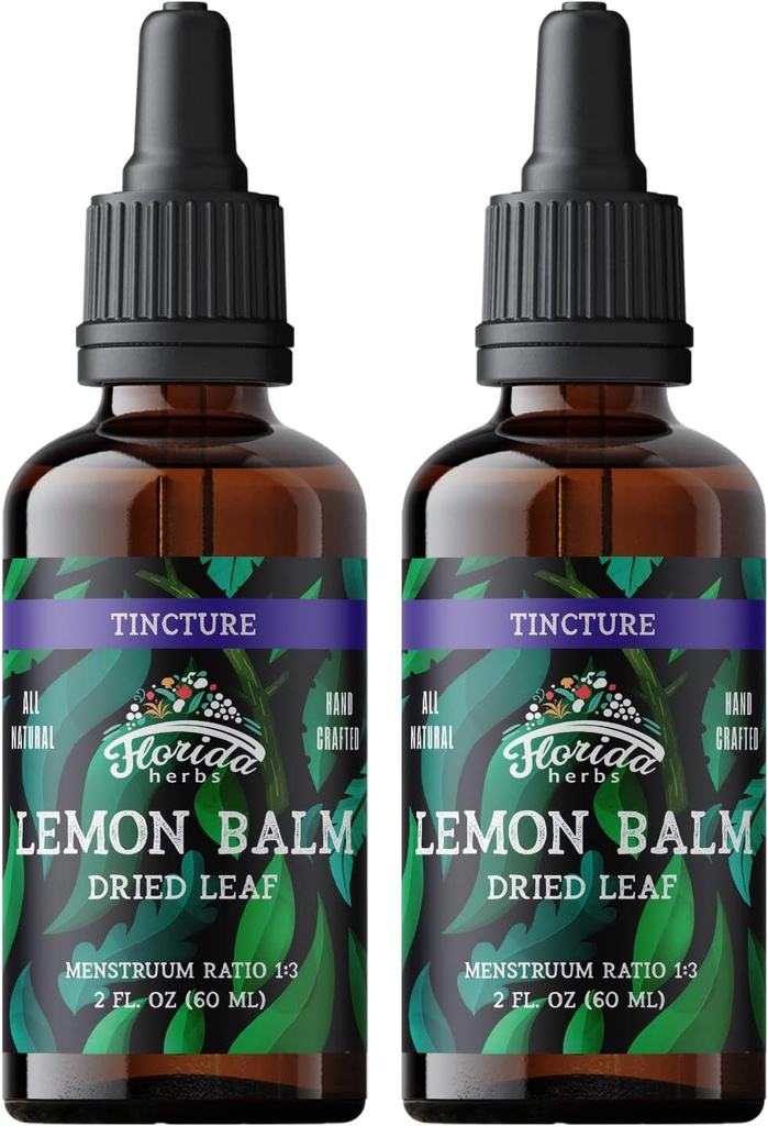레몬 balm Tincture - 유기 레몬 드롭 - 레몬 balm 추출물 - 미국산 - 유기 4 Fl Oz
