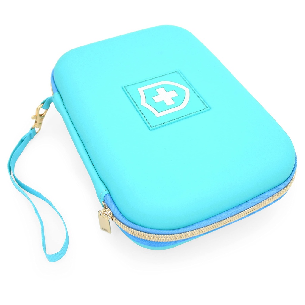 CASEMATIX 8" Turquoise Asthma Inhaler Case for Travel Fits Spacer, 마스크 및 액세서리, 케이스 만 포함