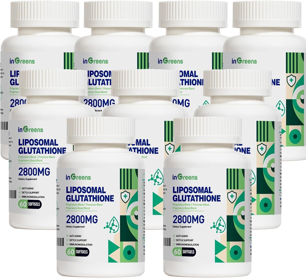 2800 MG Liposomal 글루타티온 Softgels, 최대 흡수, 활동적인 모양 L 글루타티온 reductase, 강력한 산화 방지제, 건강 시효, 60 Softgels