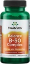 Swanson B-50 Complex - 에너지 및 대사 지원 촉진 비타민 보충 - 5 월 지원 심장 건강, 메모리 및 지원 - (100 캡슐)