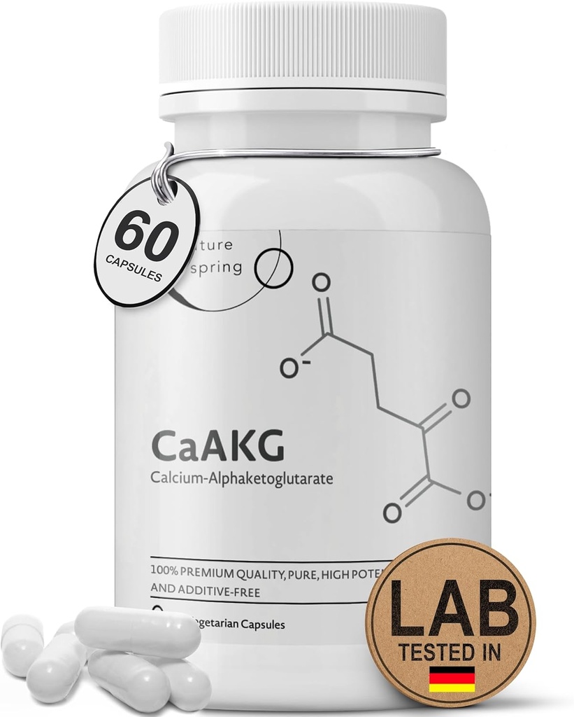 CaAKG 보충교재 (Alpha Ketoglutarate) (2개의 캡슐 봉사, 60의 캡슐 당 1,000 mg). Cellular Energy 지원