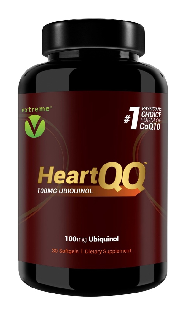 HeartQQ 높은 흡수 Ubiquinol (QH), 활동적인 CoQ10 300% 더 중대한 흡수, CoQ10의 1개의 추천된 모양. Ubiquinol (채식 Softgels)의 100mg