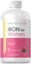 여성용 Carlyle Liquid Iron Supplement | 8 fl oz Drop | 과일 펀치 맛 | 채식주의, 비 GMO, 글루텐 프리