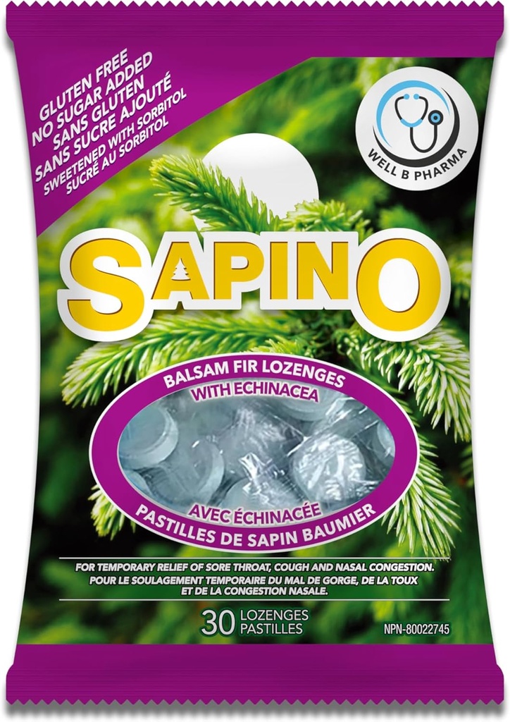 Balsam Fir Lozenges 와 Echinacea, 밝은 녹색