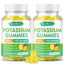 칼륨 구연산염 Gummies 1000mg의 성인 여성 & 남자를 위한 높은 Potency 칼륨 보충교재 Gummies, 지원 다리 크림 & 근육 건강, 설탕 자유로운, 파인애플 풍미, 120 조사
