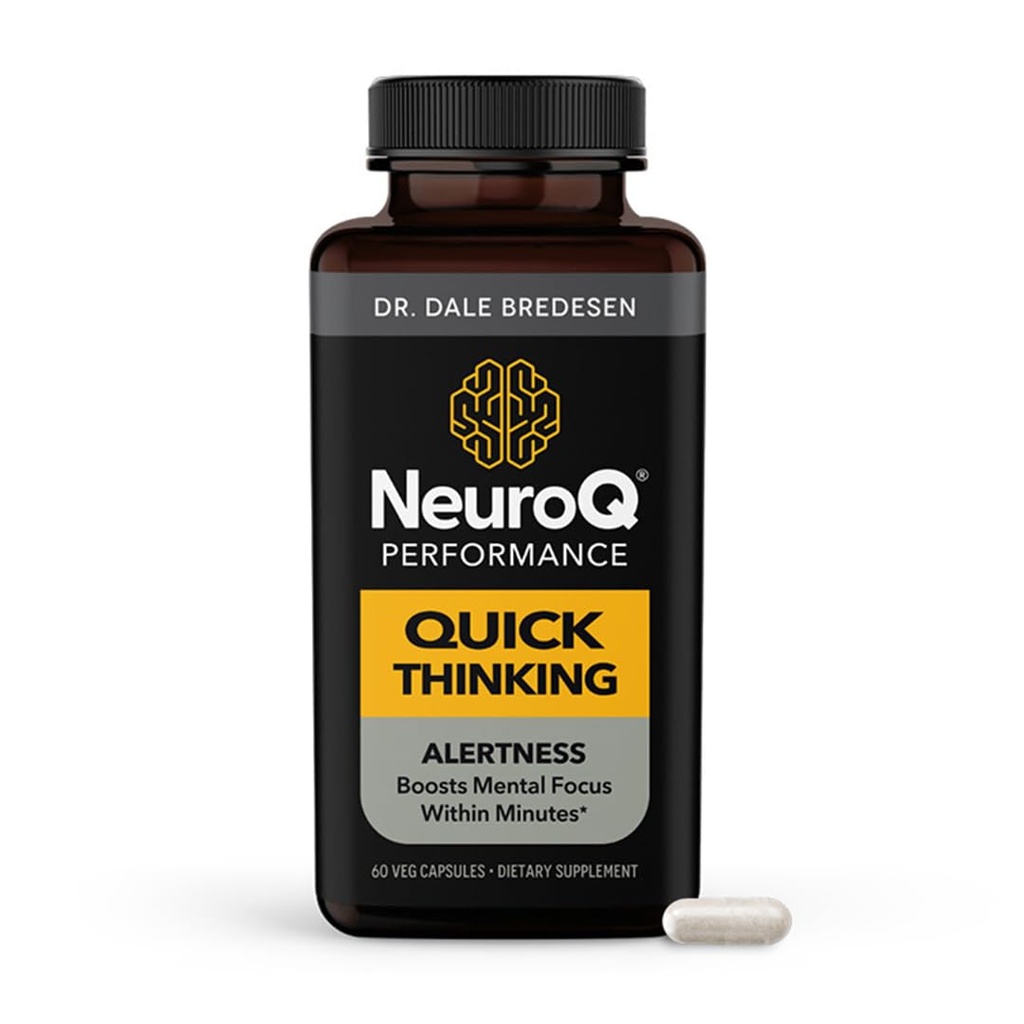 LifeSeasons NeuroQ - 빠른 생각 보충교재 알약 - 부스트 종점 + 지원 정신 초점 - L- Theanine Caffeine L-Tyrosine & beta 알라닌 (60의 캡슐)