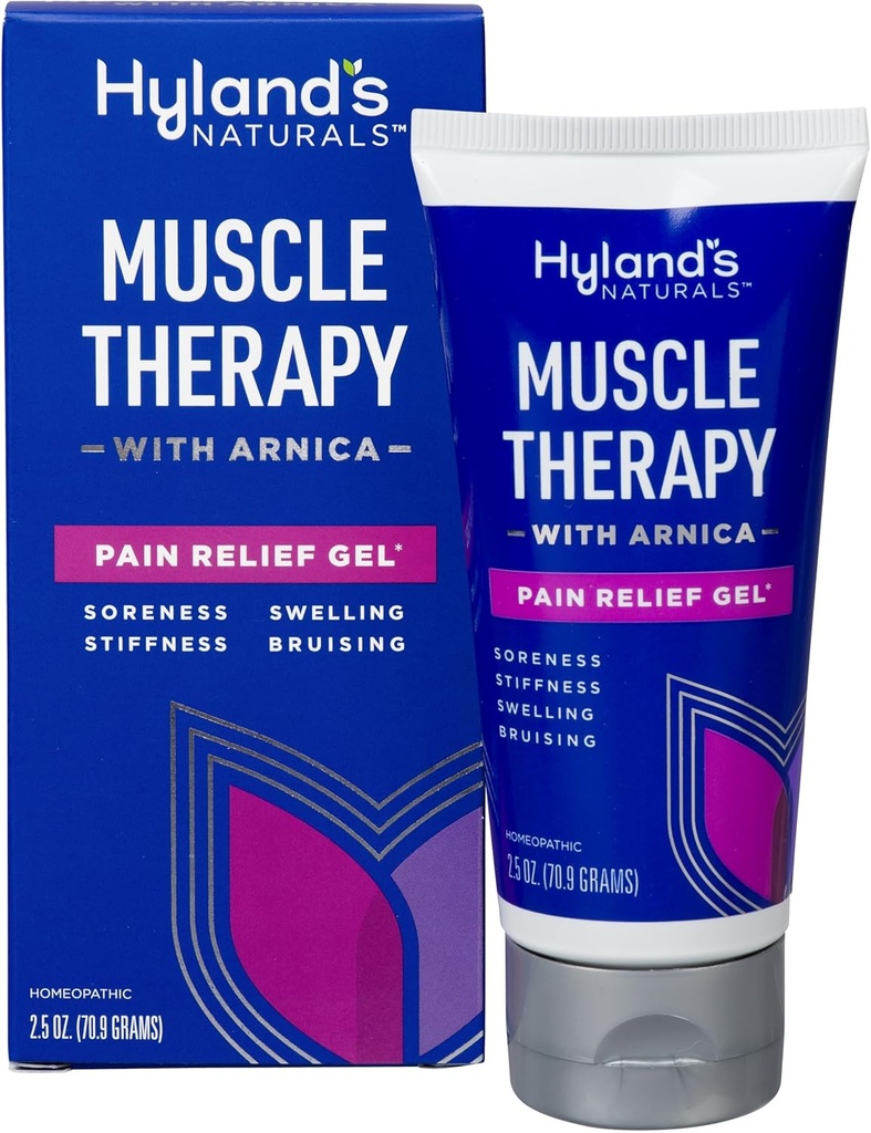 Arnica Pain Relief Gel, Bruise Healing Cream, Pain, Swelling, Bruising, Soreness 및 Stiffness, 2.5 Oz의 자연 구호와 Hyland의 근육 치료