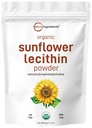 마이크로 성분 유기 해바라기 Lecithin 분말, 1 파운드, 지속 가능한 농업, 감기는, Phosphatidyl Choline 및 단백질에서 부유한, Liposomal 비타민 C, Lactation 보충교재, 비 GMO를 만들기