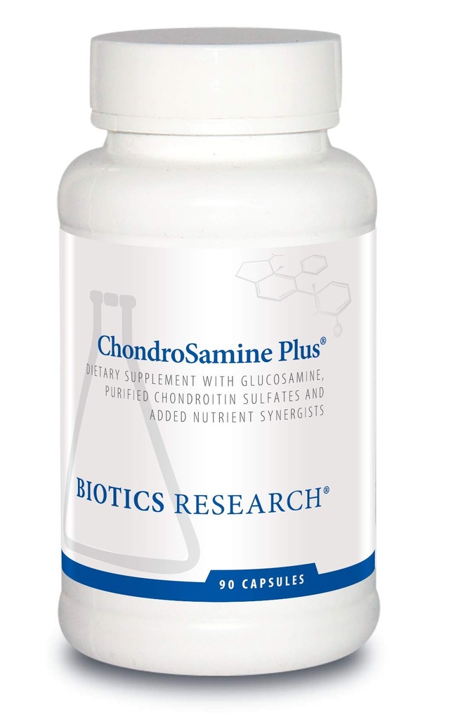Biotics 연구 ChondroSamine 플러스 글루코사민 플러스 Chondroitin, MSM, 비타민 및 무기물, 합동 & 연결 조직 지원, 건강하고 운동의 용이성. 90 캡슐