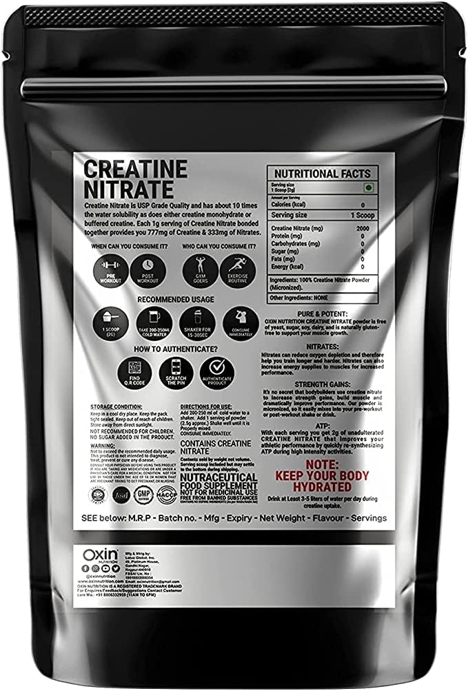 Flacon Creatine 질산염 전 운동 보충교재 분말 50 그램, 1.7637 오운스