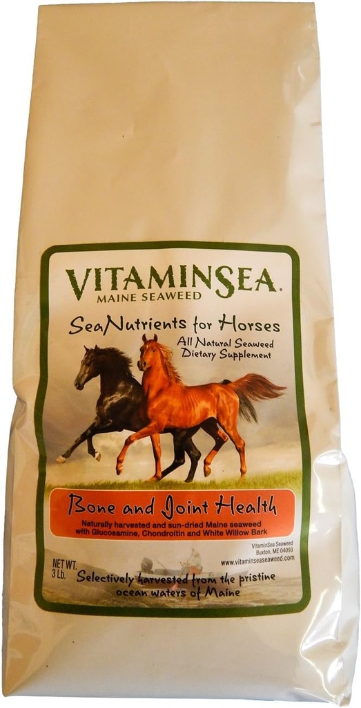 VITAMINSEA 말 Kelp는 해초 보충을 말했습니다 | 말을위한 모든 자연적인 규정식 견과류 | Glucosamine, Chondroitin, Bone 및 합동 건강을 위한 백색 Willow Bark를 가진 Kelpkes | 10 LB