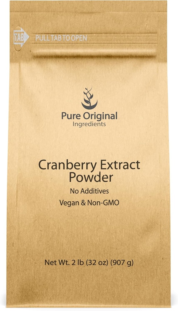 PURE ORIGINAL INGREDIENTS 크랜베리 추출물, 글루텐 - 무료, 초본 보충 (2 파운드)