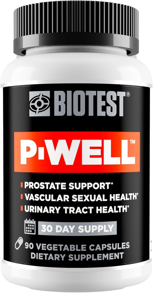Biotest P-Well - 업스트림 - 투 - 전립선 프로토콜, 30 서빙 - 180mg Pomegranate Punicalagins, 30mg Lycopene, 500mg Cranberry 50 : 1-90 캡슐