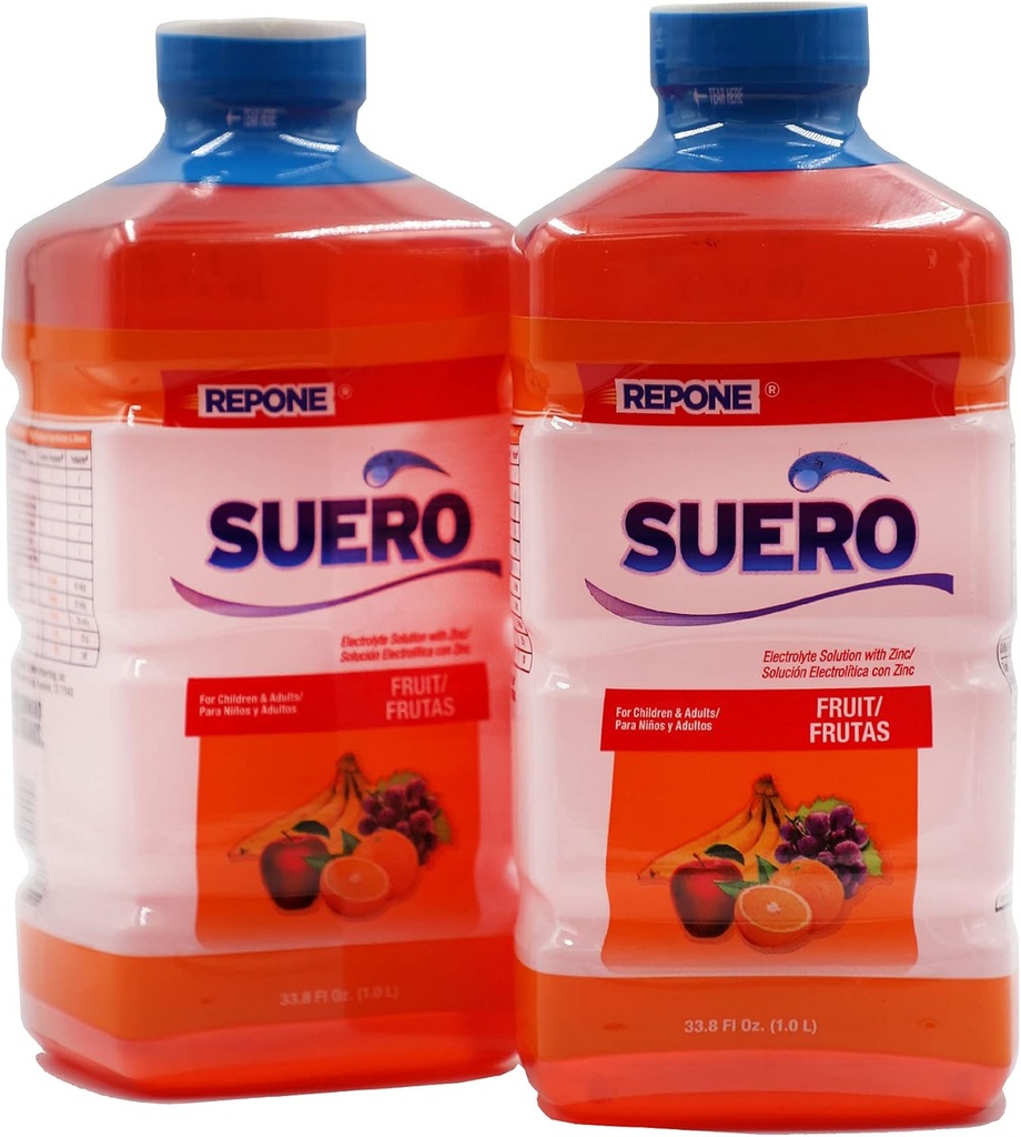 아연, Rehydrates, Restores 무기물 및 영양소, 딸기 풍미, 33.8 Fl Oz (패키지 2)를 가진 SUERO 전해질 해결책