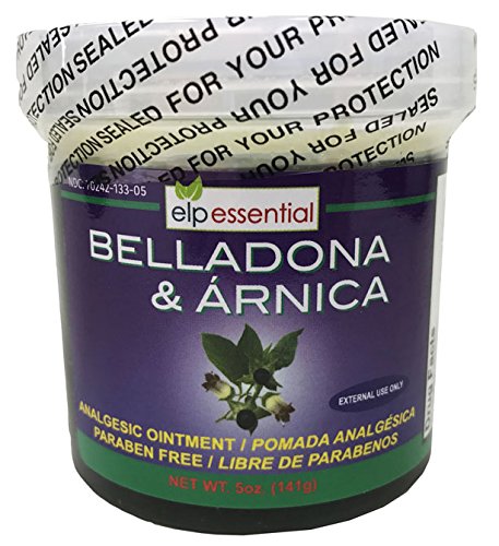 Belladona와 Arnica 진통제 연고 5 oz (141g) Paraben 무료