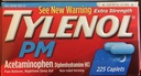 Tylenol PM 여분 힘 모자 (225 ct.) (2 팩)