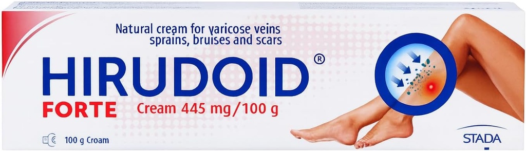 HiruCream Forte 100g 크림 Veins Bruises Scars sprains, 독일에서 만든