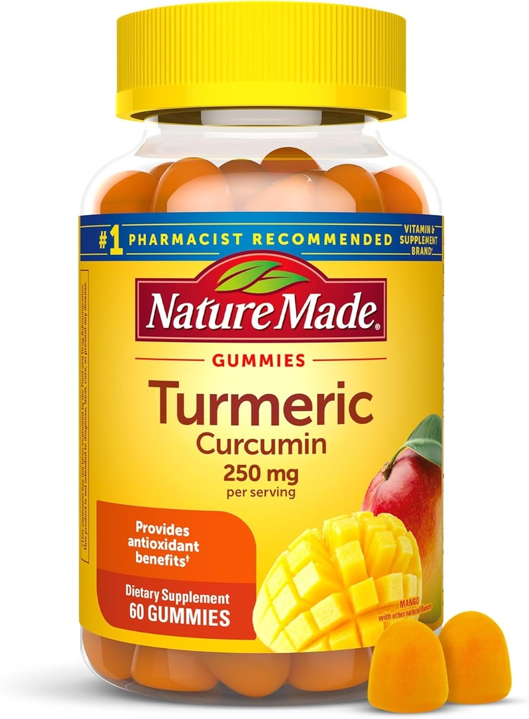 성격은 서빙 당 심황 Curcumin 250mg, 산화 방지제 지원을 위한 규정식 보충교재, 60 Gummies, 30 일 공급을 만들었습니다
