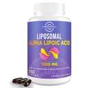 아세틸 L 카르니틴 900mg& Ubiquinol 100mg& 비타민 E 15mg, ALA를 가진 Liposomal 알파 Lipoic 산 1500mg- 산화 방지제 포도당 Metabolism Nerve 에너지 심장 혈관, 60 Softgels를 위한 보충교재