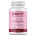 Benfotiamine 150mg / 알파 Lipoic Acid 300mg (120 채식 캡슐) - Stearates 없음 - Vegan - 글루텐 무료 - 비 GMO