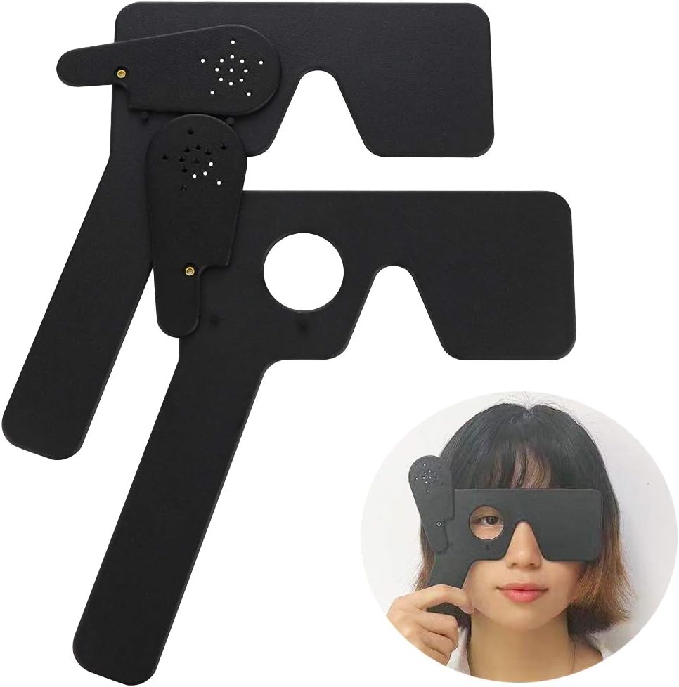 2 팩 안과 눈 Occluder 안과 의사, Optometrists 및 Orthoptists 눈 시험 도구 (블랙)